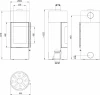 piec koza Defro Home Orion 2 wymiary.webp